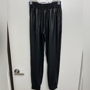 Pleather Joggers